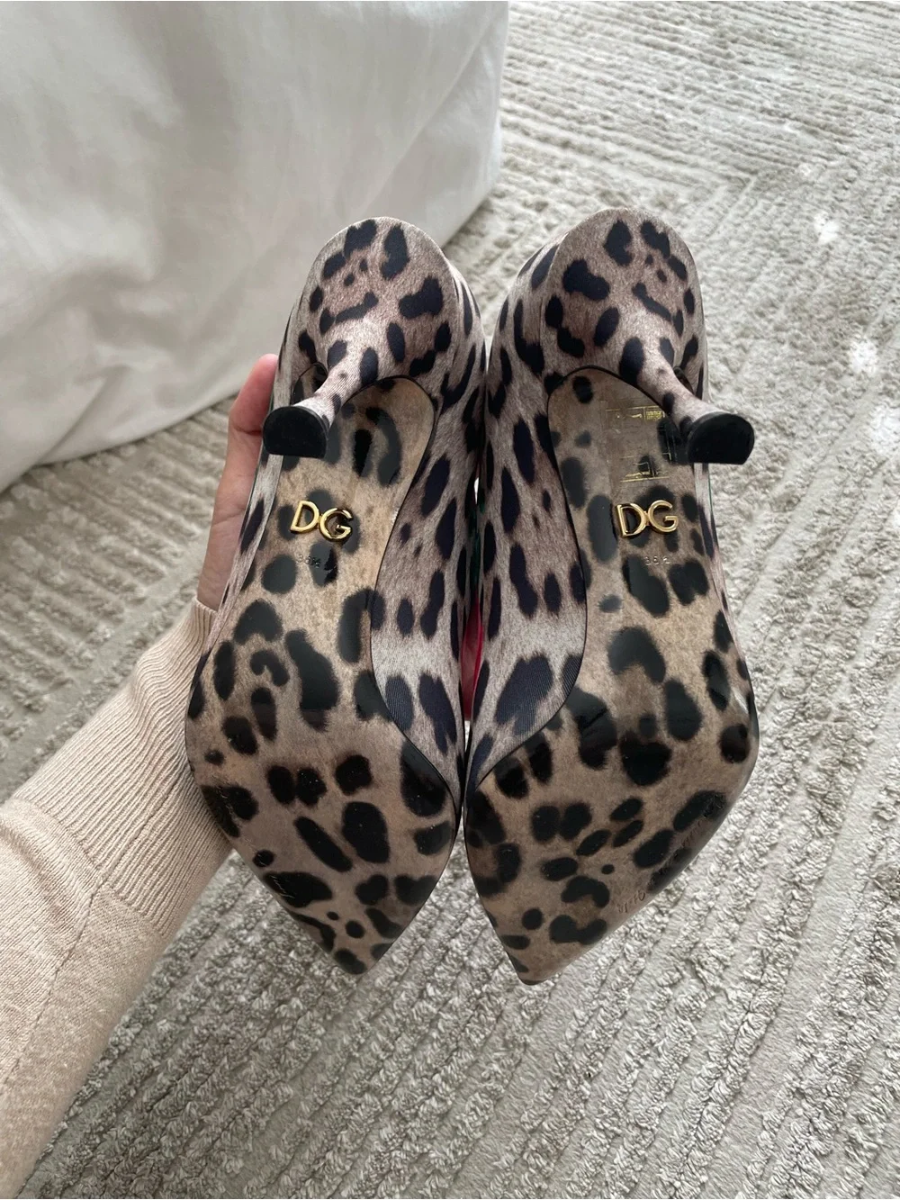DOLCE & GABBANA Leo Rose Print Sock Booties